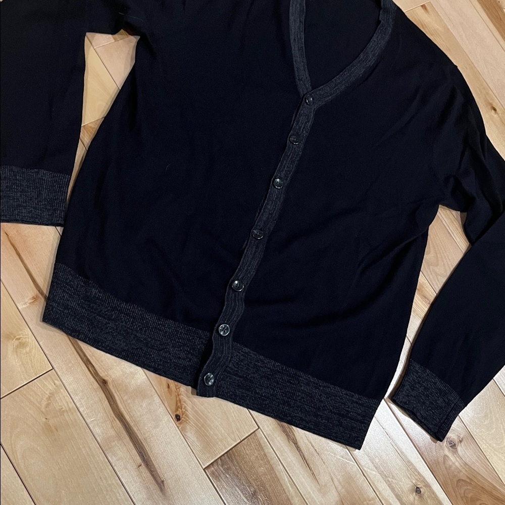 Patrick Assaraf 100% Superfine Merino Wool Cardigan - Picture 4 of 6
